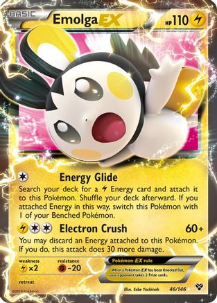 Emolga EX 046/146/146 - Ultra Rare - Holofoil
