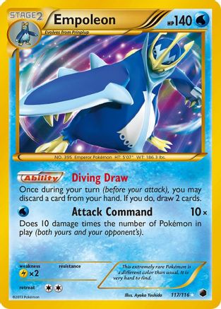 Empoleon (117 Secret Rare) 117/116 - Secret Rare - Holofoil