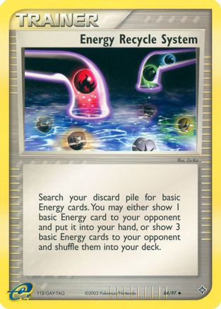 Energy Recycle System 084/97/97 - Uncommon
