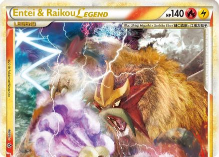 Entei & Raikou Legend (top) 090/95 - Ultra Rare - Holofoil