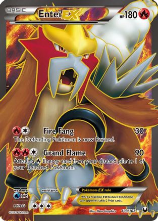 Entei EX (103 Full Art) 103/108 - Ultra Rare - Holofoil
