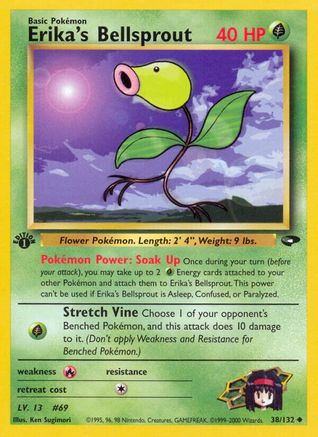 Erika's Bellsprout 038/132/132 - Uncommon - 1st Edition