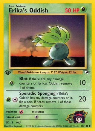 Erika's Oddish (78) 078/132/132 - Common - Unlimited
