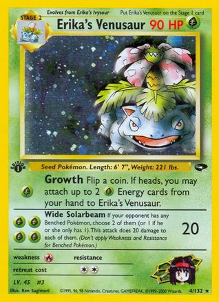 Erika's Venusaur 004/132/132 - Holo Rare - Holofoil