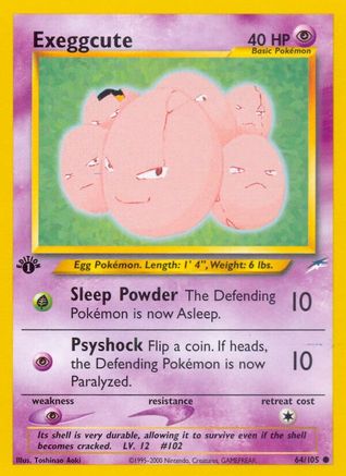 Exeggcute 064/105/105 - Common - 1st Edition