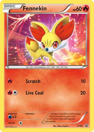 Fennekin XY02/211 - Promo - Holofoil