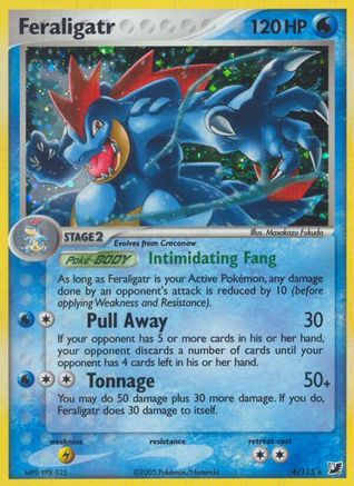 Feraligatr 004/115 - Holo Rare - Reverse Holofoil