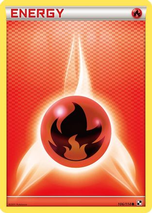 Fire Energy 106/114 - Common - Reverse Holofoil