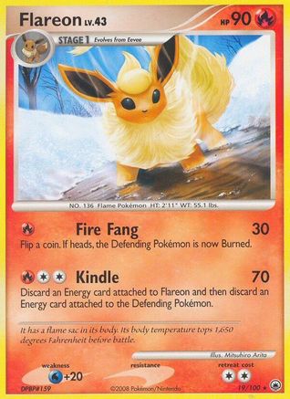 Flareon 019/100 - Rare
