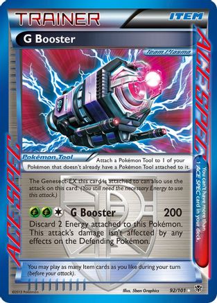 G Booster (Team Plasma) 092/101 - Rare Ace - Holofoil