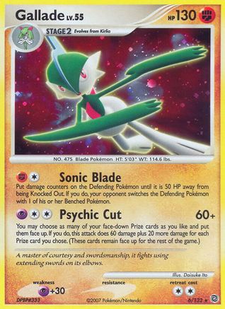 Gallade 006/132/132 - Holo Rare - Holofoil