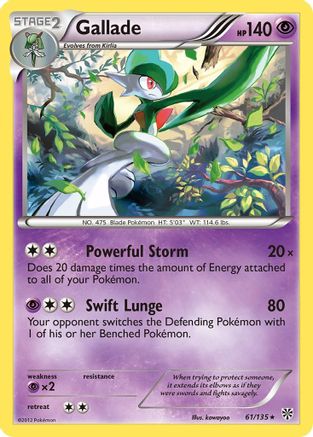 Gallade 061/135 - Holo Rare - Holofoil