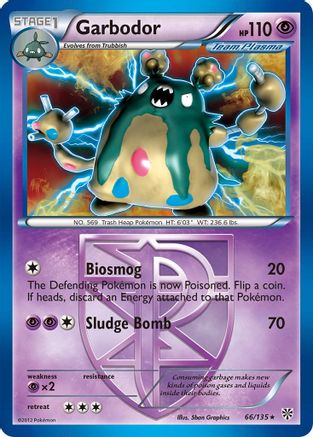 Garbodor (Team Plasma) (66) 066/135/135 - Holo Rare - Holofoil