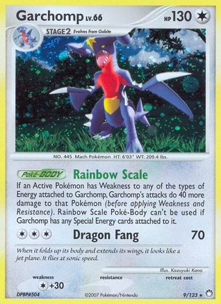 Garchomp 009/123/123 - Holo Rare - Holofoil