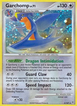 Garchomp 005/147 - Holo Rare - Holofoil