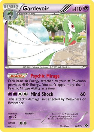 Gardevoir 057/99/99 - Holo Rare - Holofoil
