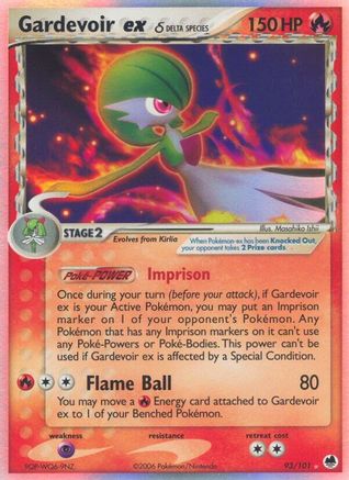 Gardevoir ex (Delta Species) 093/101 - Ultra Rare - Holofoil