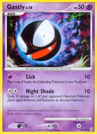 Gastly (36) 036/99/99 - Uncommon