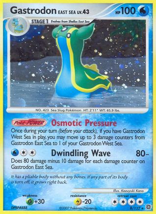 Gastrodon East Sea 008/132 - Holo Rare - Holofoil