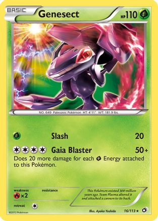 Genesect 016/113 - Holo Rare - Holofoil