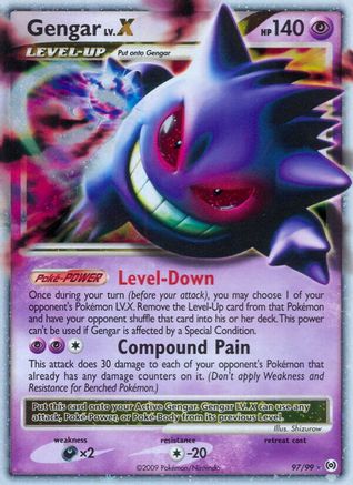 Gengar Lv.X 097/99/99 - Ultra Rare - Holofoil
