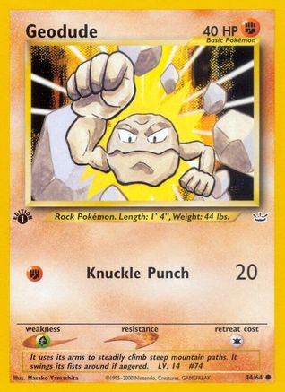 Geodude 044/64/64 - Common - Unlimited