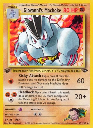 Giovanni's Machoke 042/132/132 - Uncommon - Unlimited