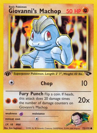 Giovanni's Machop 072/132/132 - Common - Unlimited