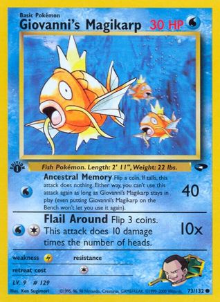 Giovanni's Magikarp 073/132/132 - Common - 1st Edition