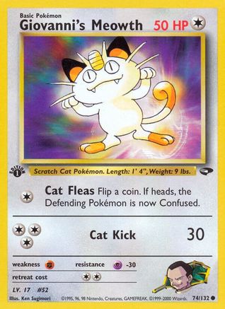 Giovanni's Meowth (74) 074/132/132 - Common - Unlimited