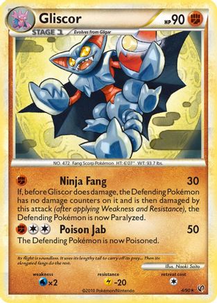 Gliscor 004/90 - Holo Rare - Holofoil