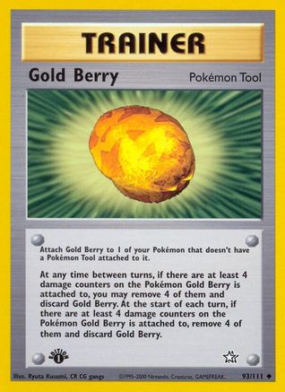 Gold Berry 093/111/111 - Uncommon - 1st Edition