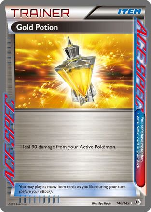 Gold Potion 140/149 - Rare Ace - Holofoil