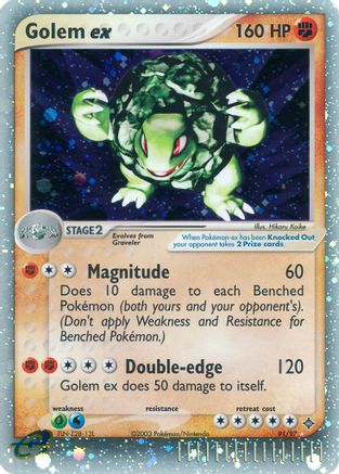 Golem ex 091/97 - Ultra Rare - Holofoil