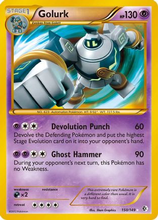Golurk 150/149 - Secret Rare - Holofoil