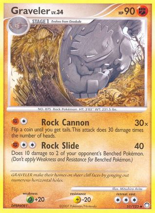 Graveler 051/123 - Uncommon