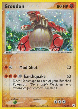 Groudon 102/101 - Secret Rare - Holofoil