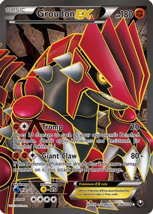 Groudon EX (106 Full Art) 106/108 - Ultra Rare - Holofoil