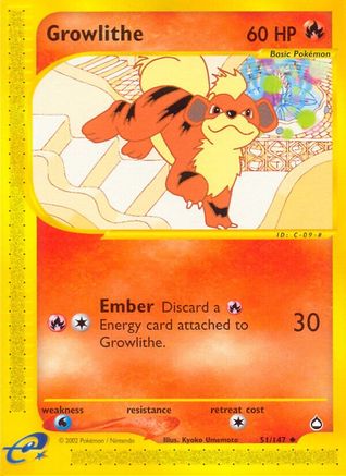 Growlithe (51) 051/147 - Uncommon