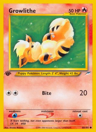 Growlithe 068/105/105 - Common - Unlimited