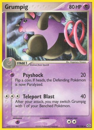 Grumpig 029/106/106 - Uncommon - Reverse Holofoil