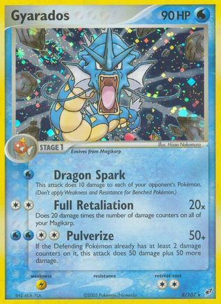 Gyarados 008/107 - Holo Rare - Holofoil
