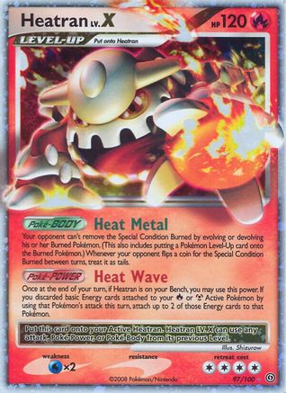Heatran LV.X 097/100 - Ultra Rare - Holofoil
