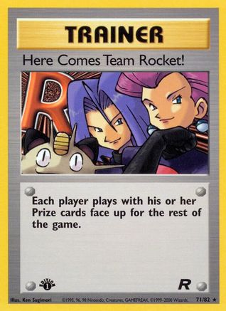 Here Comes Team Rocket! (71) 071/82/82 - Rare - 1st Edition