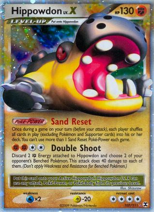 Hippowdon Lv.X 107/111 - Ultra Rare - Holofoil