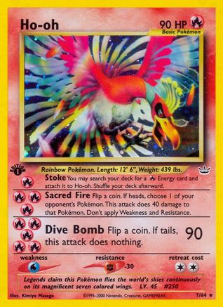 Ho 007/64 - Holo Rare - 1st Edition Holofoil