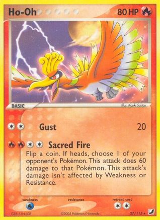 Ho-Oh 027/115 - Rare - Reverse Holofoil
