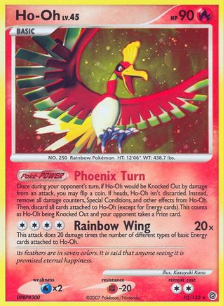 Ho-Oh 010/132/132 - Holo Rare - Holofoil
