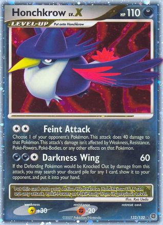 Honchkrow LV.X 132/132 - Ultra Rare - Holofoil