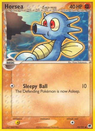 Horsea 050/101/101 - Common - Reverse Holofoil
